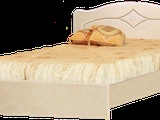 Кровать №2 с основанием 1,6 «Классика» Жемчуг глянец (Изображение 1)