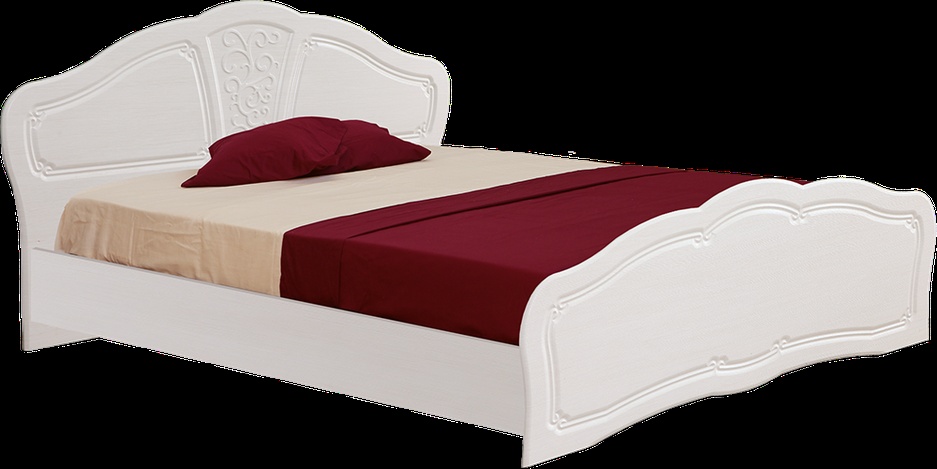 Кровать №2  с основанием 1,4 «Тиффани» Рельеф пастель