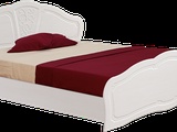 Кровать №2  с основанием 1,6 «Тиффани» Рельеф пастель (Изображение 1)