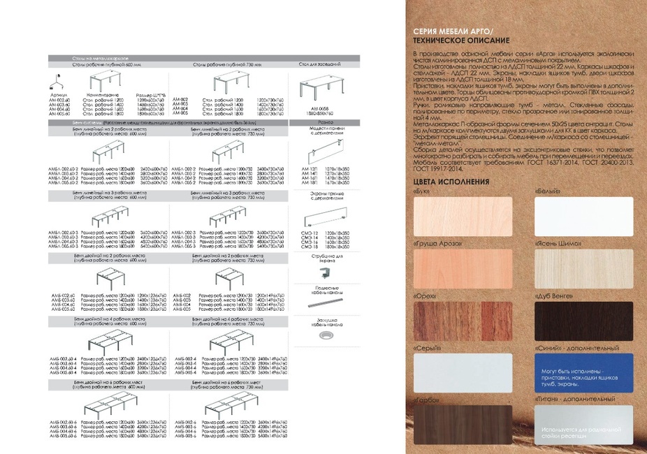 "Арго" серия мебели для персонала,приемных,переговорных комнат
