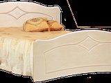 Кровать №1 с основанием 1,6 «Классика» Жемчуг глянец (Изображение 1)