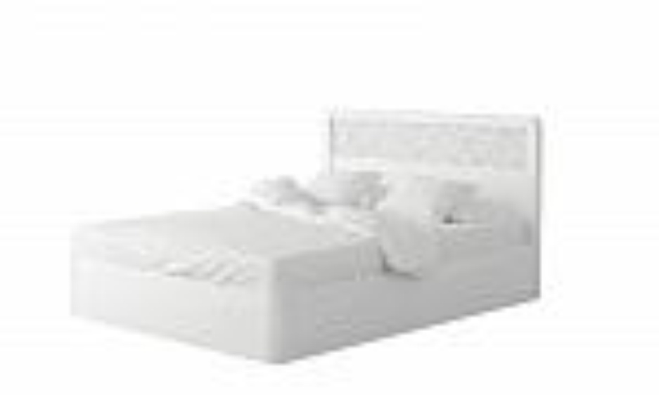 Кровать  1,6 (без ящика и решетки) «Белла» Альпийский белый глянец