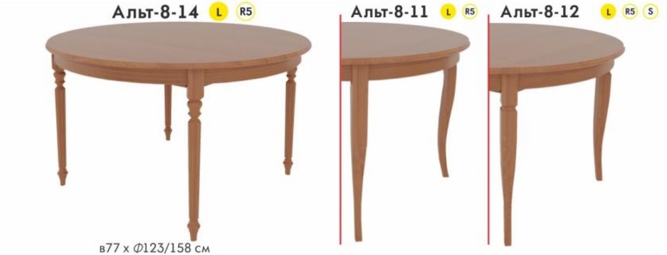 Стол раздвижной «Альт-8-11» 