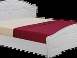 Кровать  с основанием 1,6 «Ева» Рельеф пастель (Изображение 1)