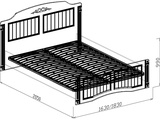 Кровать  с основанием 1,4 «Николь» Рельеф пастель (Изображение 2)