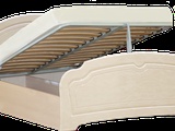Кровать с основанием подъемная 1,6 «Валенсия» Жемчуг глянец (Изображение 1)