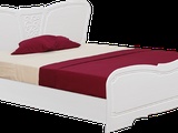 Кровать №1  с основанием 1,4 «Тиффани» Рельеф пастель (Изображение 1)