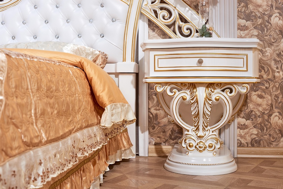 Спальный гарнитур «Марелла» Белый с золотом